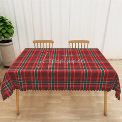 Aperturee - Aperturee Christmas Plaid Rectangle Tablecloth Red and Green Tartan Classic Traditional Holiday Table Cover