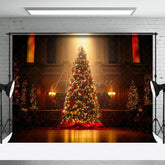Aperturee - Aperturee Christmas Vibe Decoration Church Holiday Backdrop