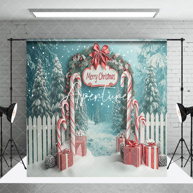 Aperturee - Aperturee Christmas Vibe Pink Window Scene Room Set Backdrop