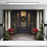 Aperturee - Aperturee Christmas Vibe Villa Decoration Holiday Backdrop