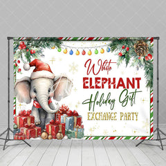 Aperturee - Aperturee Christmas White Elephant Gift Exchange Party Backdrop