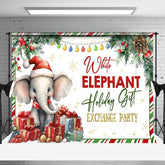 Aperturee - Aperturee Christmas White Elephant Gift Exchange Party Backdrop