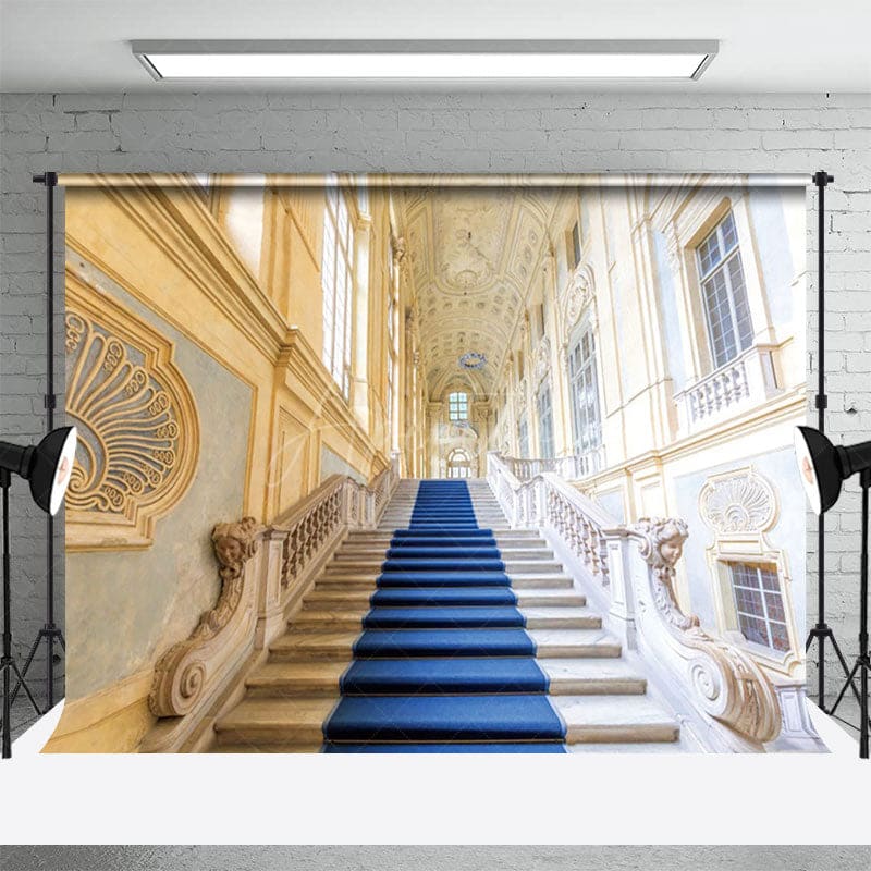 Aperturee - Aperturee Church Steps Cathedral Elegant Photography Backdrop