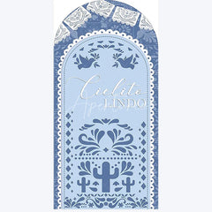 Aperturee - Aperturee Cielito Lindo Boho Wedding Arch Sweetie Baby Shower Backdrop Decor Floral Photo Background for Ceremony