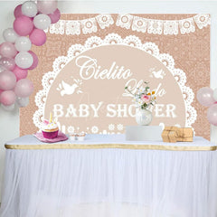 Aperturee - Aperturee Cielito Lindo Dove Mexico Theme Baby Shower Backdrop