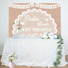 Aperturee - Aperturee Cielito Lindo Dove Mexico Theme Baby Shower Backdrop
