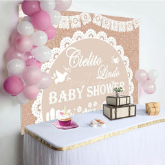 Aperturee - Aperturee Cielito Lindo Dove Mexico Theme Baby Shower Backdrop