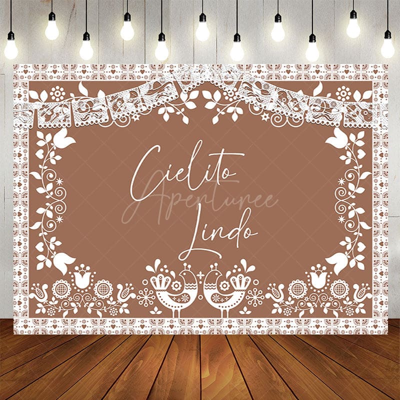 Aperturee - Aperturee Cielito Lindo Mexico Boho Birthday Party Backdrop