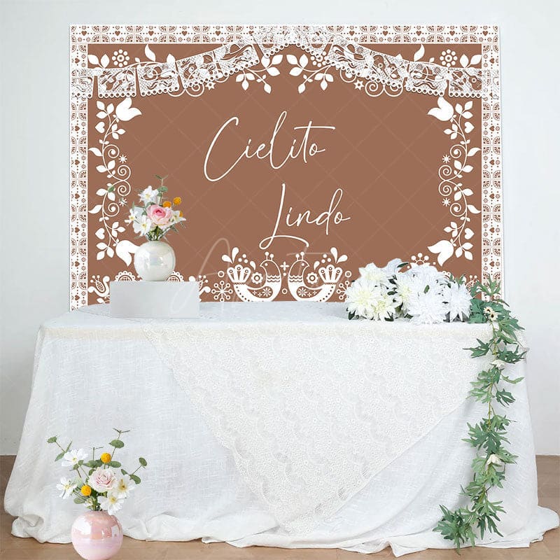 Aperturee - Aperturee Cielito Lindo Mexico Boho Birthday Party Backdrop