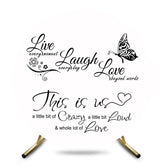 Aperturee - Aperturee Circle Butterfly Vows Simple Vibe Wedding Backdrop