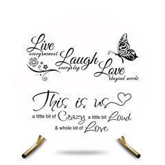 Aperturee - Aperturee Circle Butterfly Vows Simple Vibe Wedding Backdrop