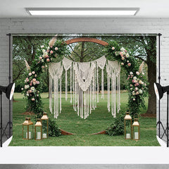 Aperturee - Aperturee Circular Arch Floral Fresh Outdoor Wedding Backdrop