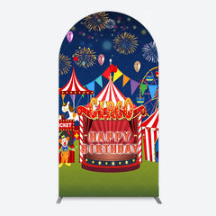 Aperturee - Aperturee Circus Nights Sweet Birthday Party Arch Backdrop