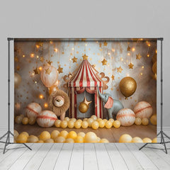 Aperturee - Aperturee Circus Star Lights Photography Cake Smash Backdrop