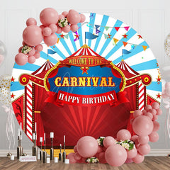 Aperturee - Aperturee Circus Tent Welcome To The Carnival Round Backdrop