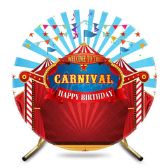 Aperturee - Aperturee Circus Tent Welcome To The Carnival Round Backdrop