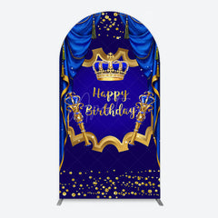 Aperturee - Aperturee Classic Crown Scepter Tassel Birthday Arch Backdrop