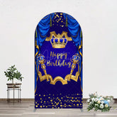 Aperturee - Aperturee Classic Crown Scepter Tassel Birthday Arch Backdrop