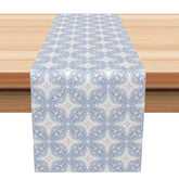 Aperturee - Aperturee Classic Medieval Table Runner with Abstract Floral Pattern for Gothic and Vintage Style Dining Decor