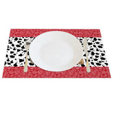 Aperturee - Aperturee Classic Retro Patterns Cowboy Set of 4 Placemats
