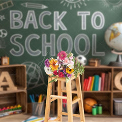 Aperturee - Aperturee Classroom Storage Cabinet Back To School Backdrop