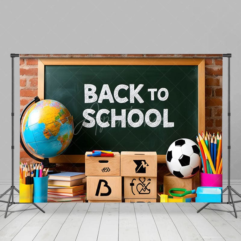 Aperturee - Aperturee Clean Classroom Podium Back To School Photo Backdrop