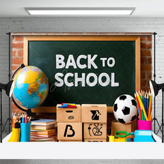 Aperturee - Aperturee Clean Classroom Podium Back To School Photo Backdrop