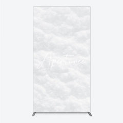 Aperturee - Aperturee Clean White Snow Texture Rectangle Arch Backdrop Winter Wonderland Holiday Party Photography Decor