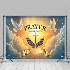 Aperturee - Aperturee Cloud Holy Light Pigeon National Prayer Day Backdrop