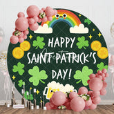 Aperturee - Aperturee Clover Rainbow Beer Round St Patricks Day Backdrop