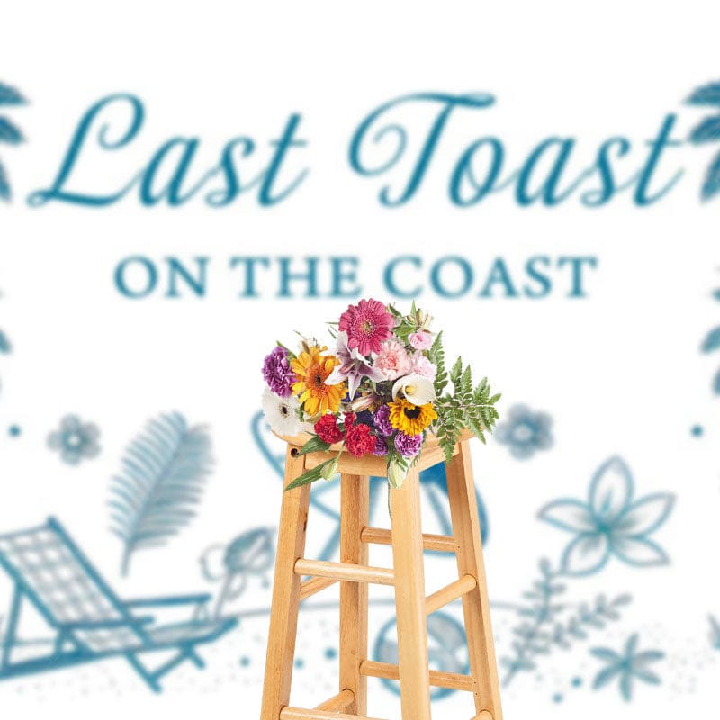 Aperturee - Aperturee Coconut Last Toast On The Coast Holiday Backdrop