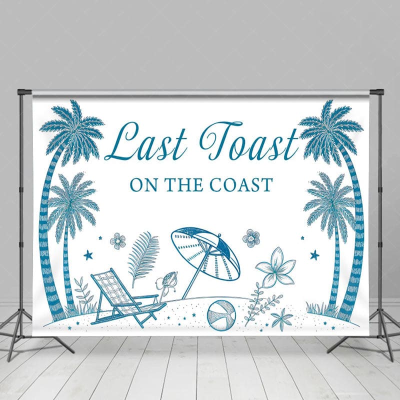 Aperturee - Aperturee Coconut Last Toast On The Coast Holiday Backdrop