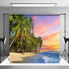 Aperturee - Aperturee Coconut Sunset Beach Summer Vibe Holiday Backdrop