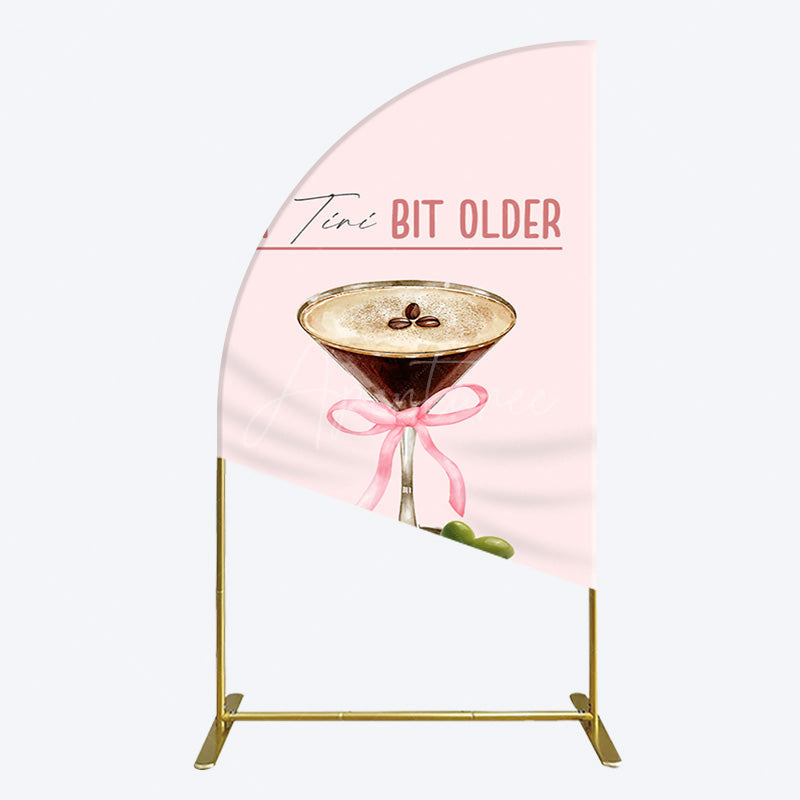 Aperturee - Aperturee Coffee A Tini Bit Older Dirty Thirty Half Moon Arch Backdrop