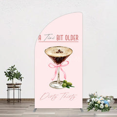 Aperturee - Aperturee Coffee A Tini Bit Older Dirty Thirty Half Moon Arch Backdrop