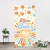 Aperturee - Aperturee Color Daisy Here Comes The Sun Birthday Rectangle Backdrop
