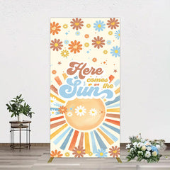 Aperturee - Aperturee Color Daisy Here Comes The Sun Birthday Rectangle Backdrop