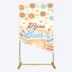 Aperturee - Aperturee Color Daisy Here Comes The Sun Birthday Rectangle Backdrop