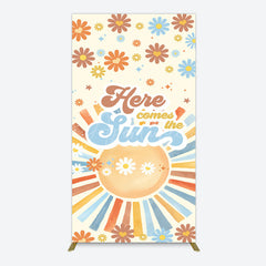Aperturee - Aperturee Color Daisy Here Comes The Sun Birthday Rectangle Backdrop