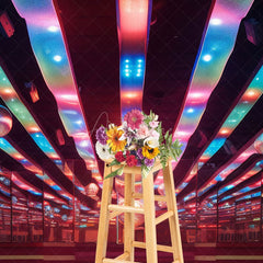 Aperturee - Aperturee Color Dynamic Crystal Balls Dance Hall Photo Backdrop