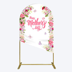 Aperturee - Aperturee Color Floral Spring Happy Mothers Day Arch Backdrop