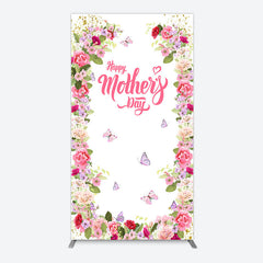 Aperturee - Aperturee Color Floral Spring Happy Mothers Day Rectangle Backdrop