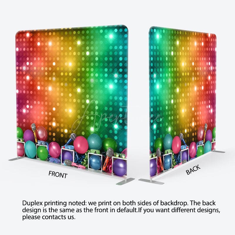 Aperturee - Aperturee Color Karaoke Lighting Muscial Pillow Case Backdrop