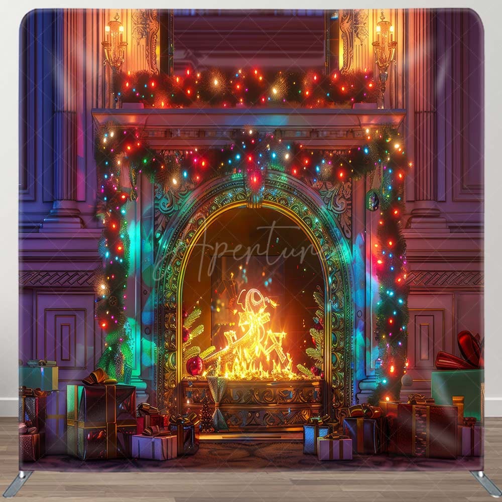 Aperturee - Aperturee Color Light Gifts Retro Wall Pillow Cover Backdrop