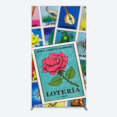 Aperturee - Aperturee Color Mexican Lottery Card Birthday Rectangle Backdrop