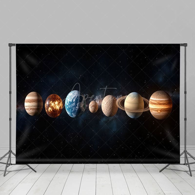 Aperturee - Aperturee Color Solar System Planets Science Fiction Backdrop
