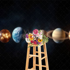 Aperturee - Aperturee Color Solar System Planets Science Fiction Backdrop