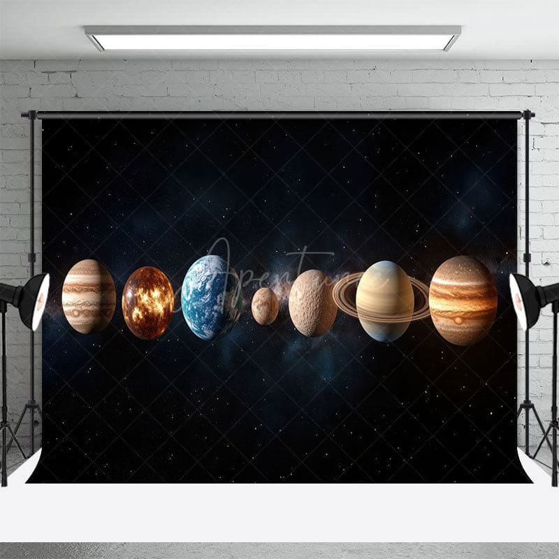 Aperturee - Aperturee Color Solar System Planets Science Fiction Backdrop