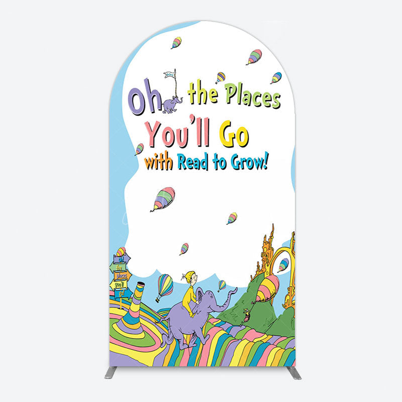 Aperturee - Aperturee Color The Places You Will Go Birthday Arch Backdrop