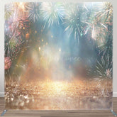 Aperturee - Aperturee Colorful Bokeh Bloom Sparkle Pillow Cover Backdrop